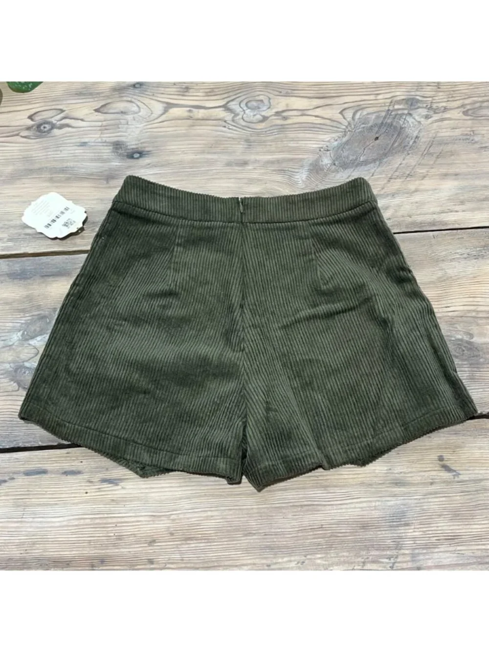 Altar'd State Coruroy Wrap Skort Womens XS Olive Green